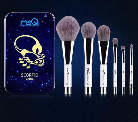 Charcoal Fiber Make Up Brush Set